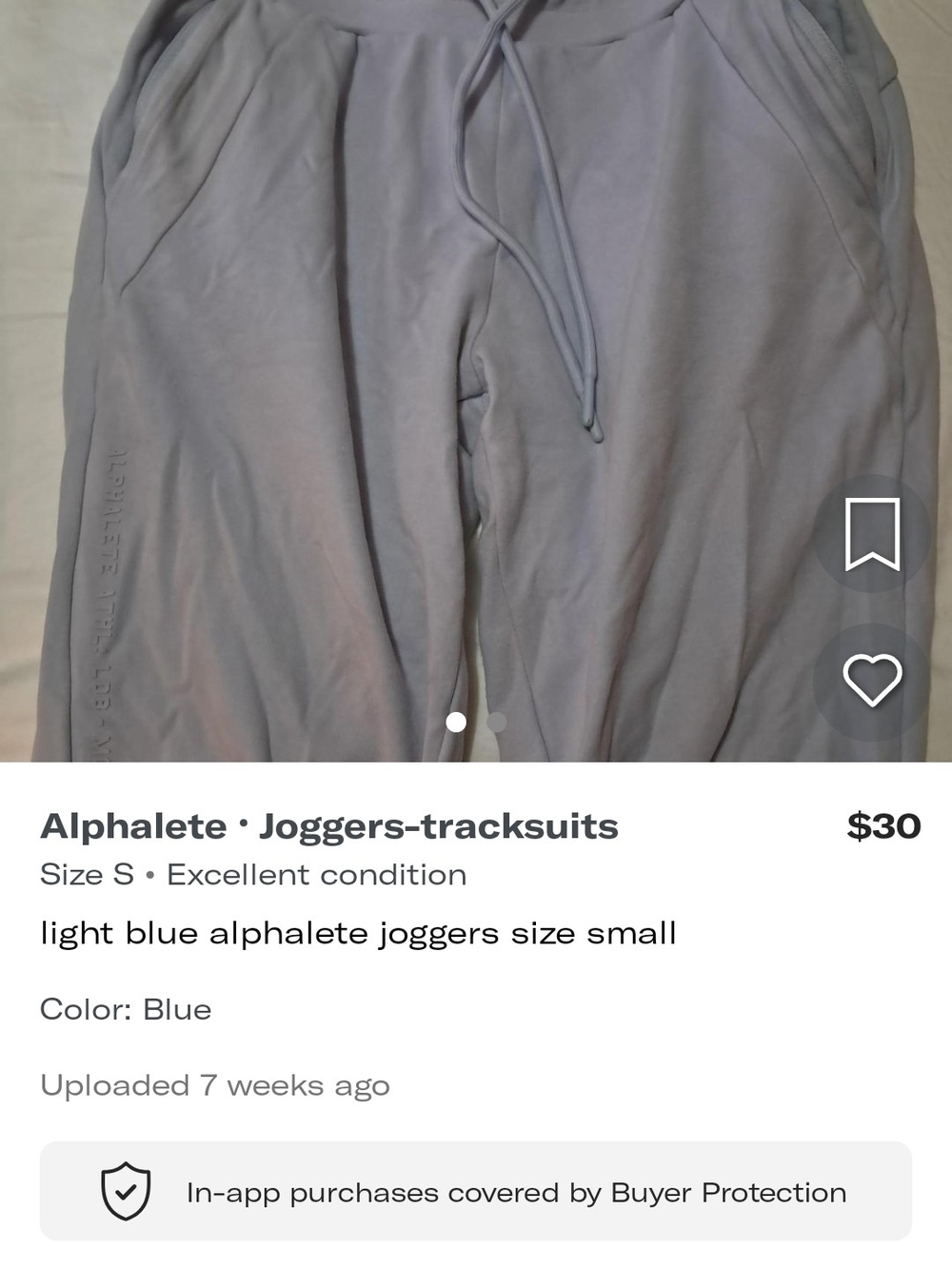 Alphalete  Light Blue Joggers